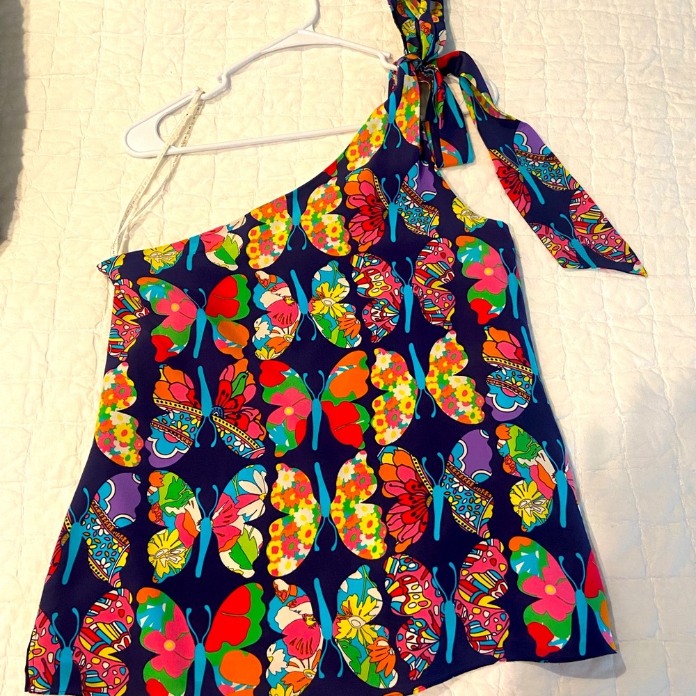 One shoulder Lilly Pulitzer top